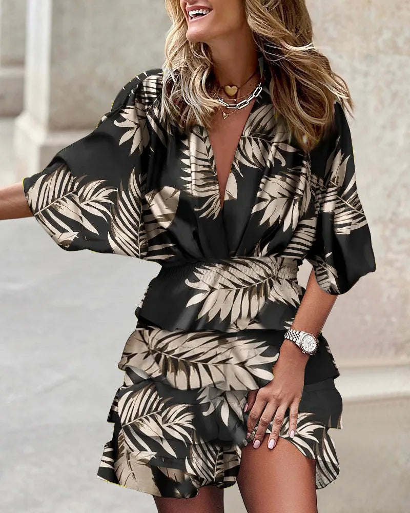 Robe cripes avec joli motif - Gail