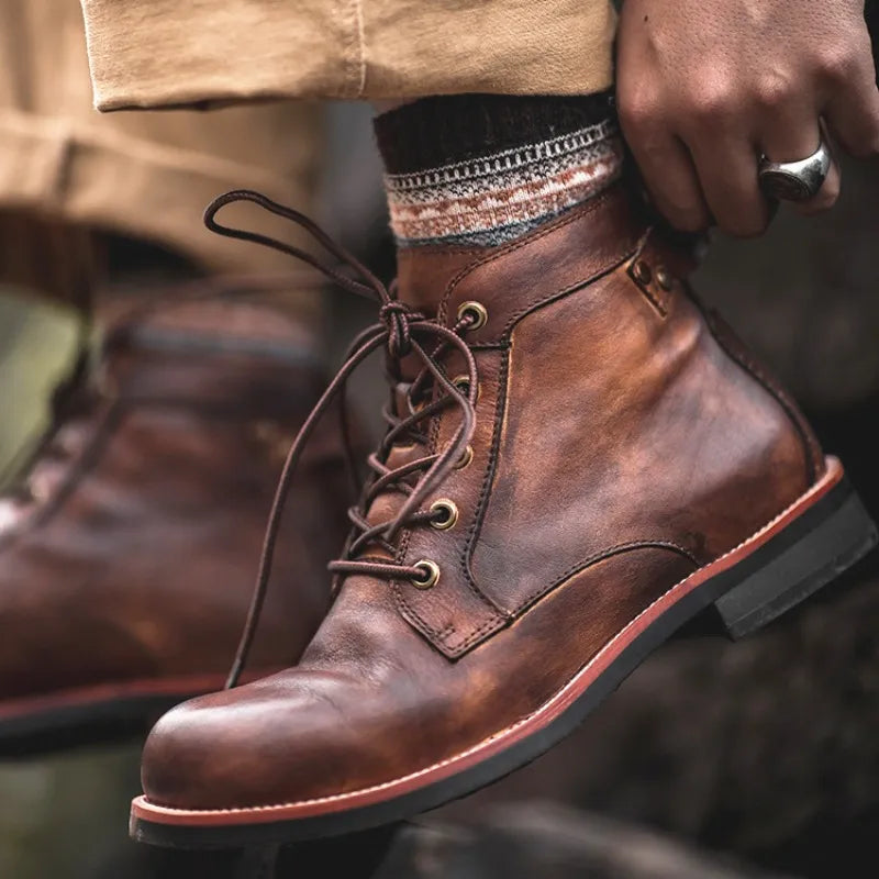 MICHAEL™ | BOTTES EN CUIR POUR HOMMES