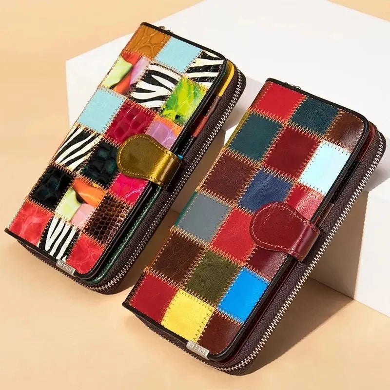 Damenbörse lang im Vintage-Stil