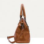 Große Kapazität Vintage Weiche Lederhandtasche mit Schultergurt