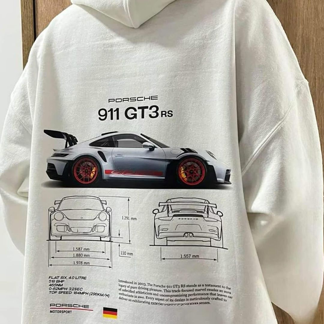 Crêpes | Sweat à capuche classique 911 GT3RS