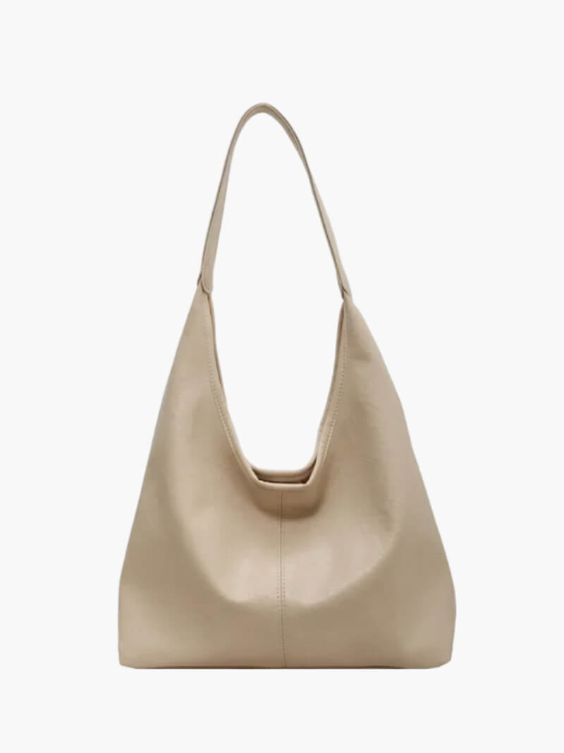 Bequeme Damen Schultertasche mit Reißverschluss