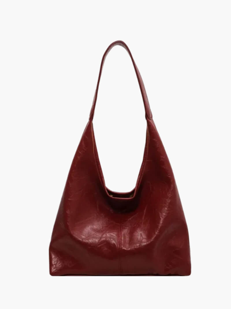 Bequeme Damen Schultertasche mit Reißverschluss