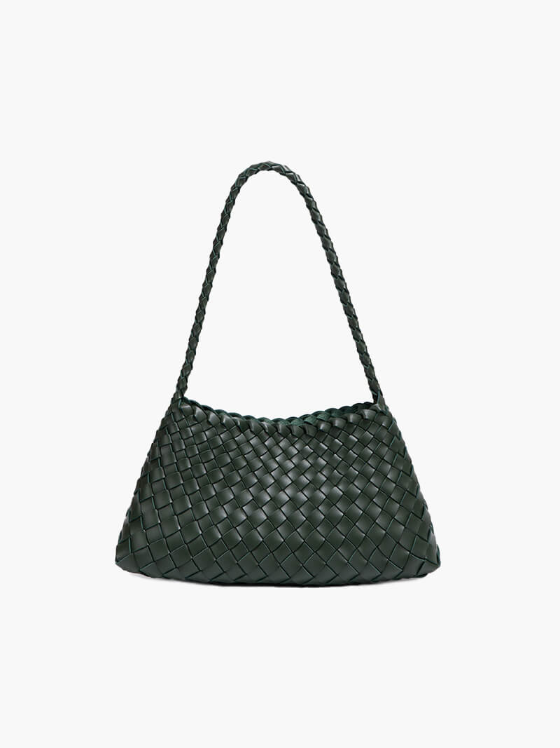 Schultertasche mit geflochtenem Design