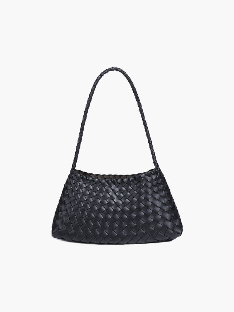 Schultertasche mit geflochtenem Design