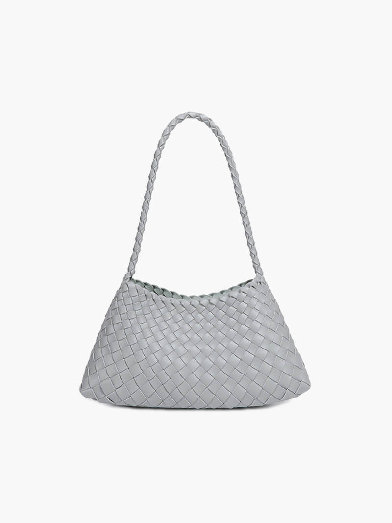 Schultertasche mit geflochtenem Design