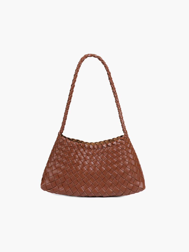 Schultertasche mit geflochtenem Design