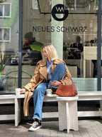 Schultertasche mit geflochtenem Design