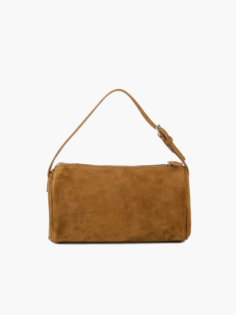 Elegante Schultertasche aus Wildleder