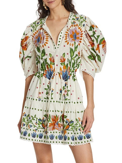 Mini-robe jardin d'été