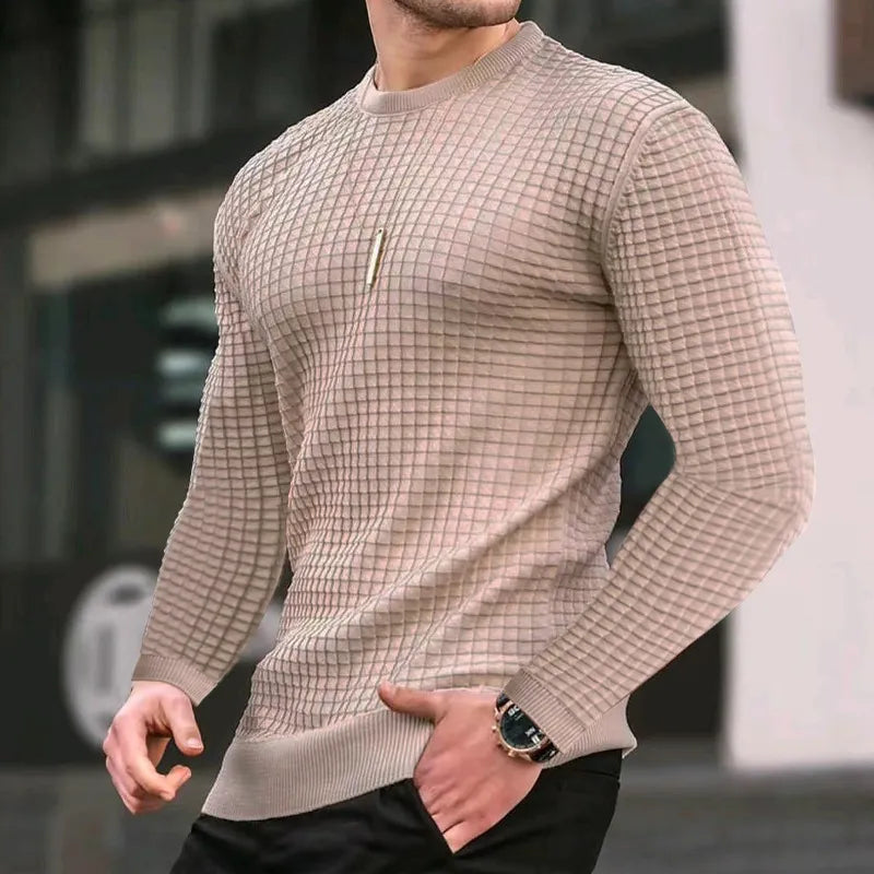 Pull-over en maille slim fit