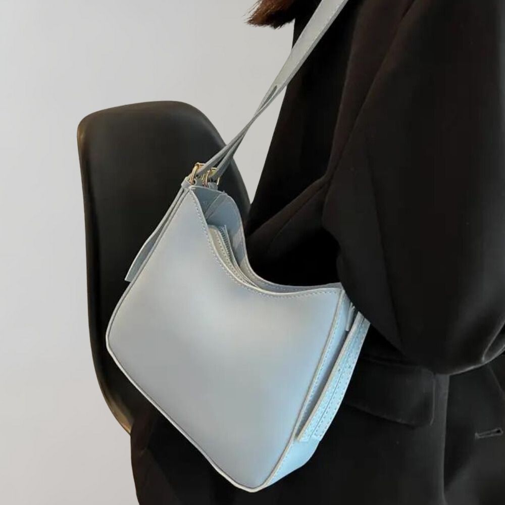 Reißverschluss Kleine Schultertasche Kunstledertasche