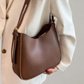 Reißverschluss Kleine Schultertasche Kunstledertasche