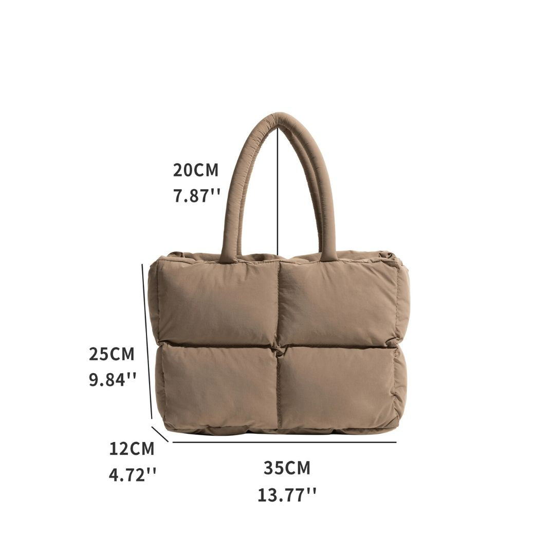 Puffer Schultertasche für Damen - Stylische und geräumige Schultertasche