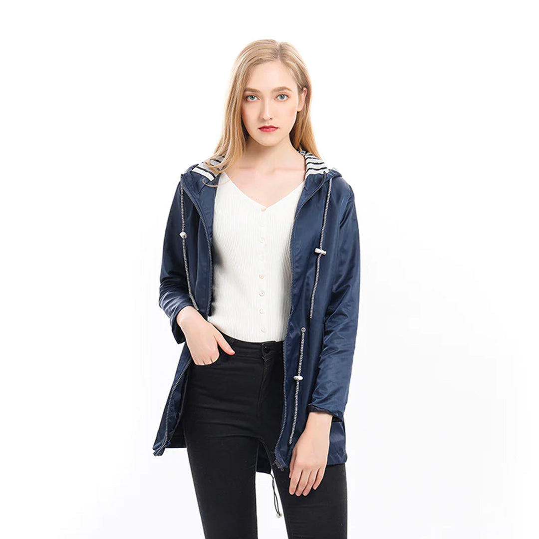 Imperméable long tendance pour femme