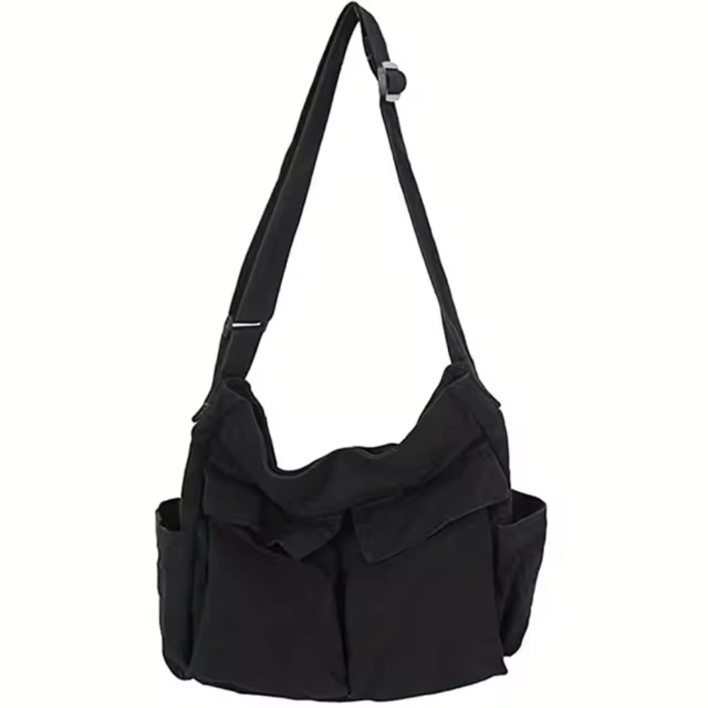 Schultertasche mit Faltendesign