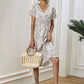 Crêpes | Robe d'été élégante à imprimé floral