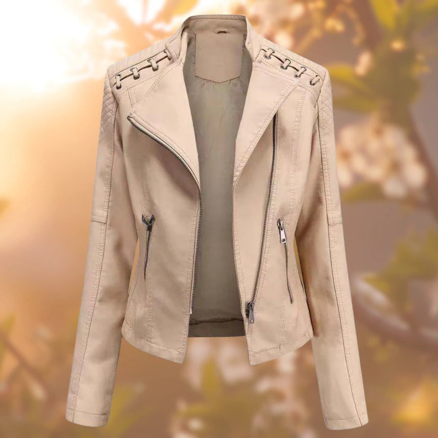 Leah™ l Veste en cuir élégante de qualité supérieure pour femme