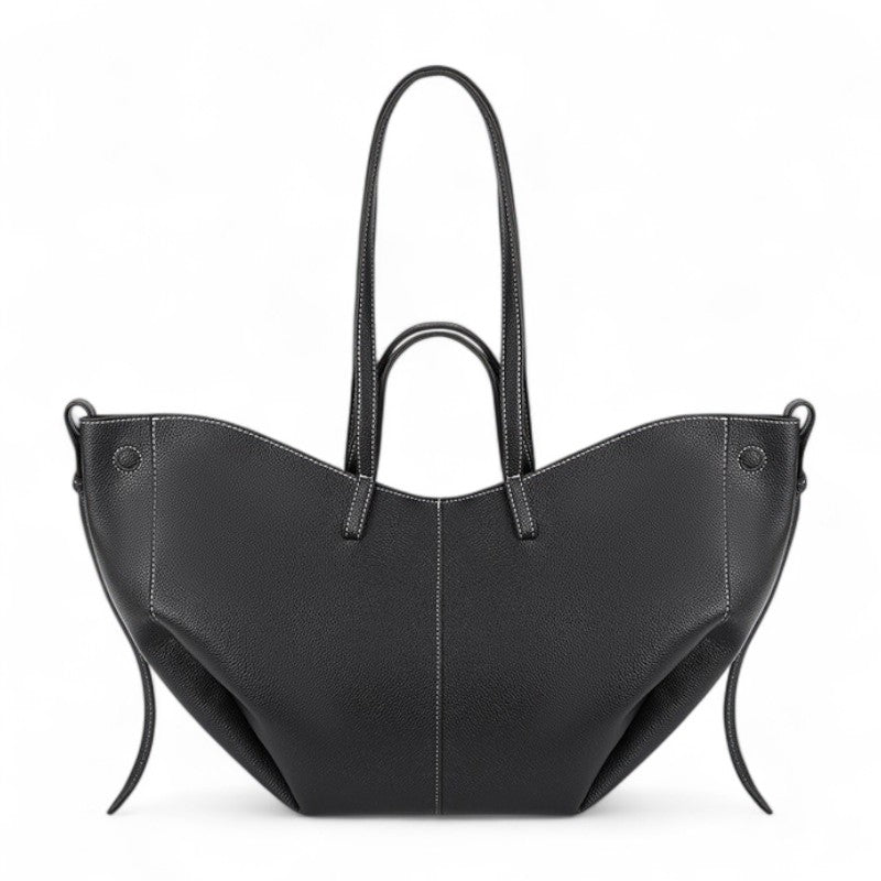 Große strukturierte Leder-Tasche