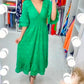Mirda™ l Robe trapèze décontractée brodée de couleur unie
