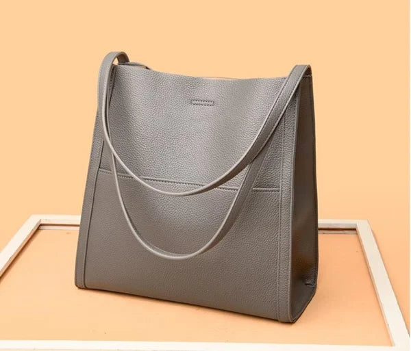 Lederstil-Schultertasche