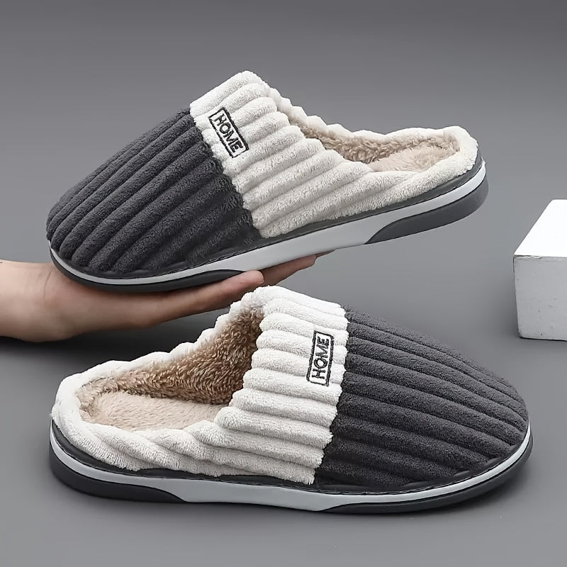 Chaussons d'intérieur en peluche confortables