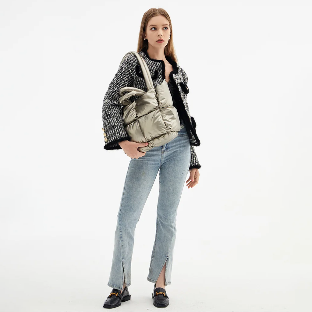 Puffer Schultertasche