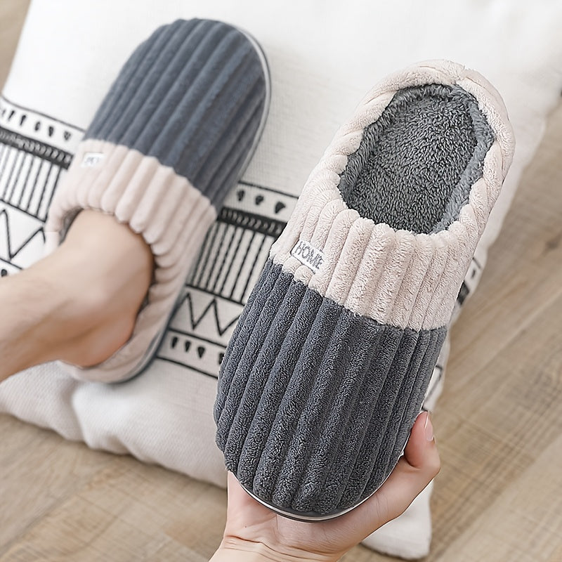 Chaussons d'intérieur en peluche confortables