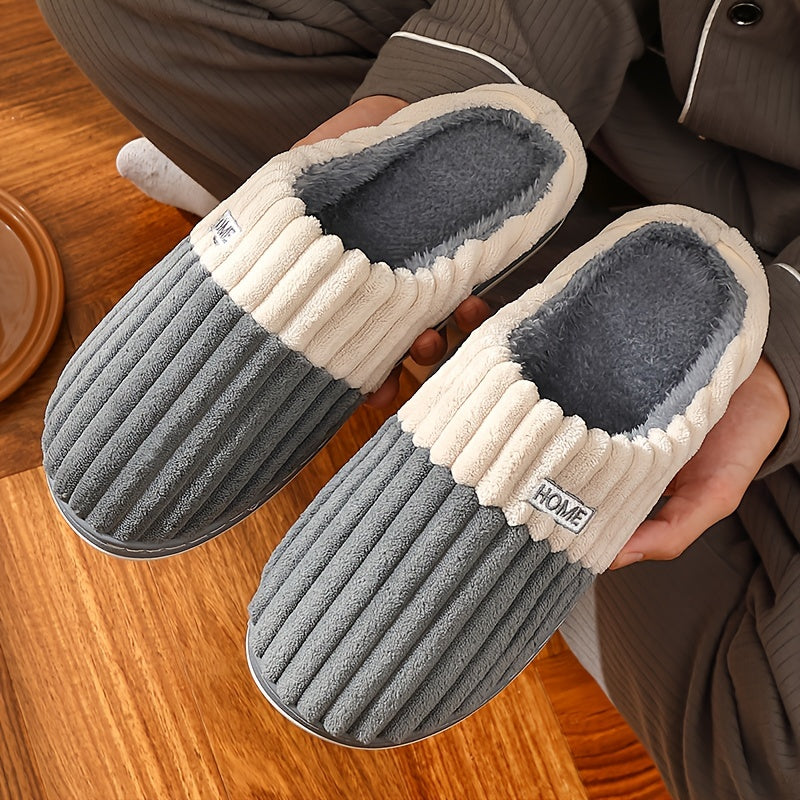 Chaussons d'intérieur en peluche confortables