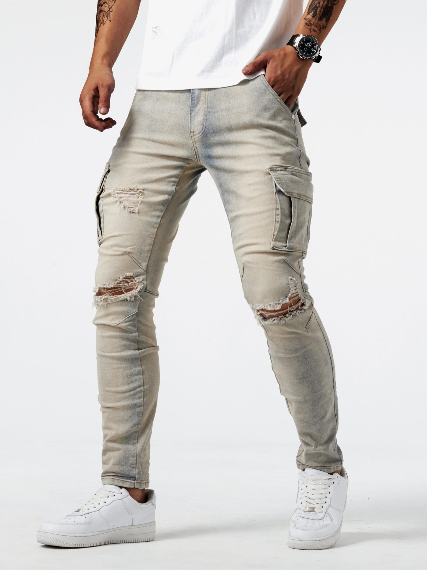 Cargos slim dans le style de la rue