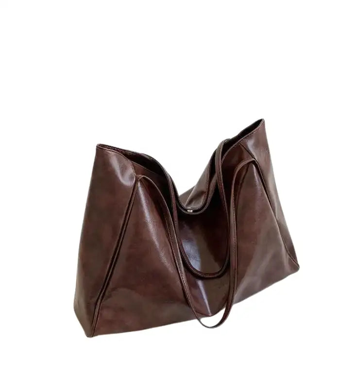 Schulterhandtasche aus trendigem Leder