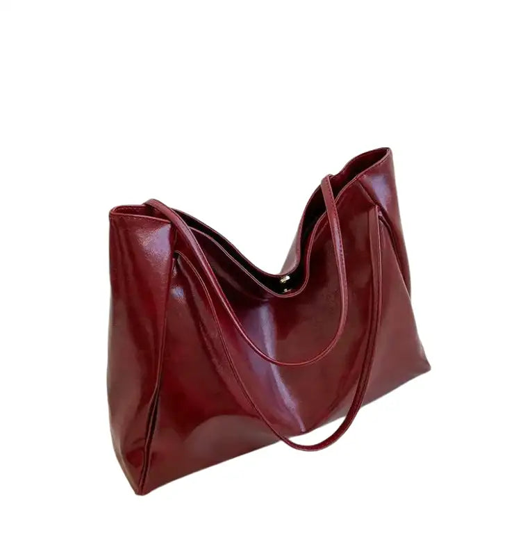 Schulterhandtasche aus trendigem Leder