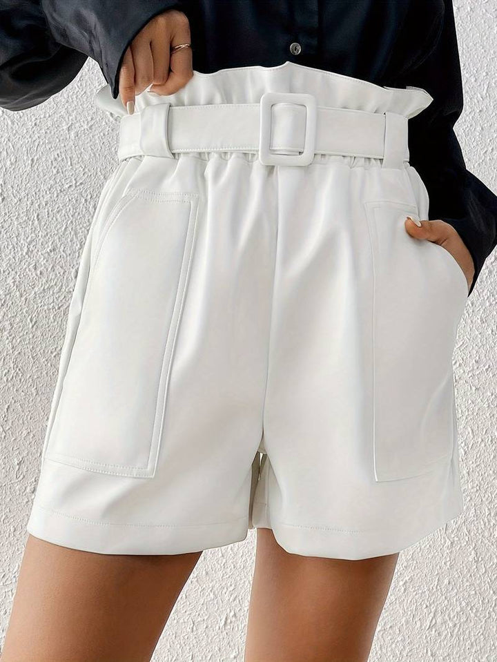 Cripes - Short simili cuir avec ceinture