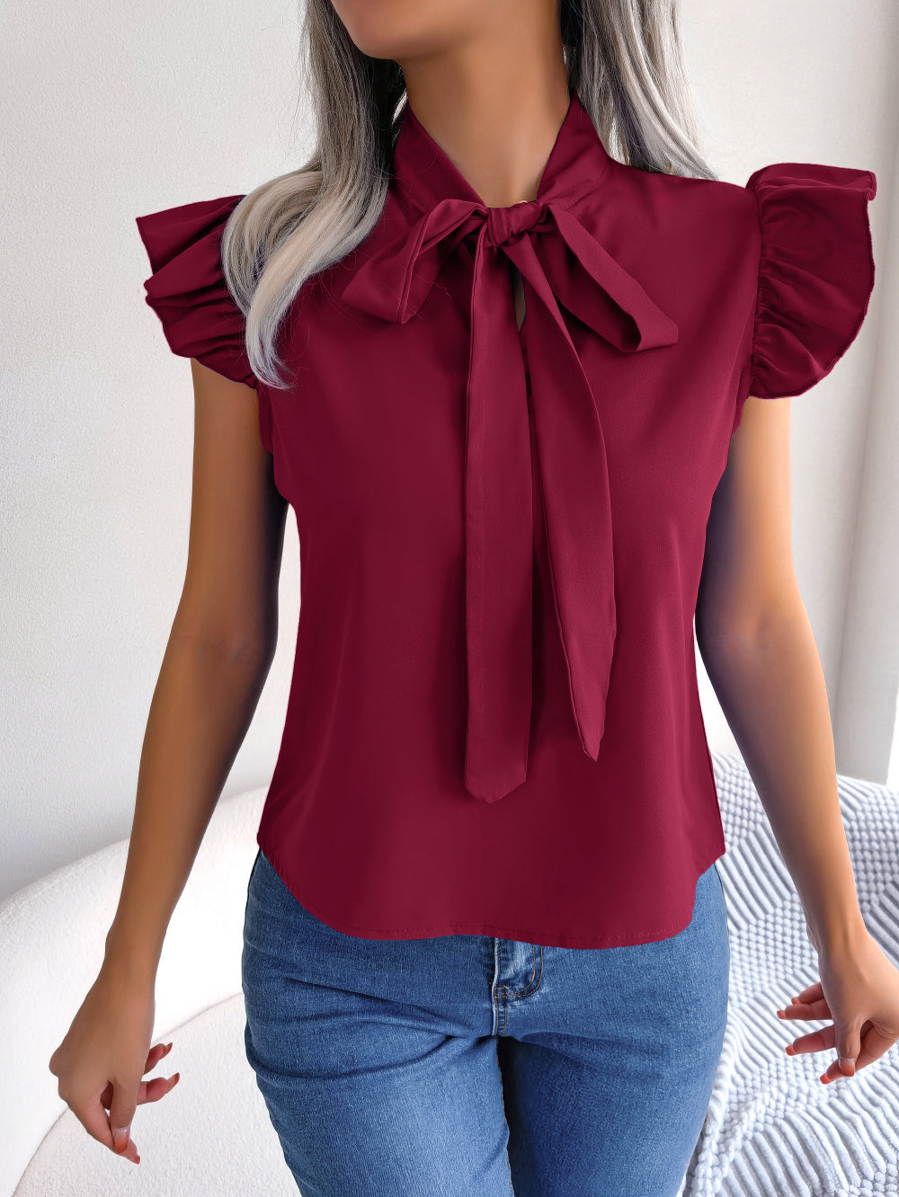 Blouse avec noeud