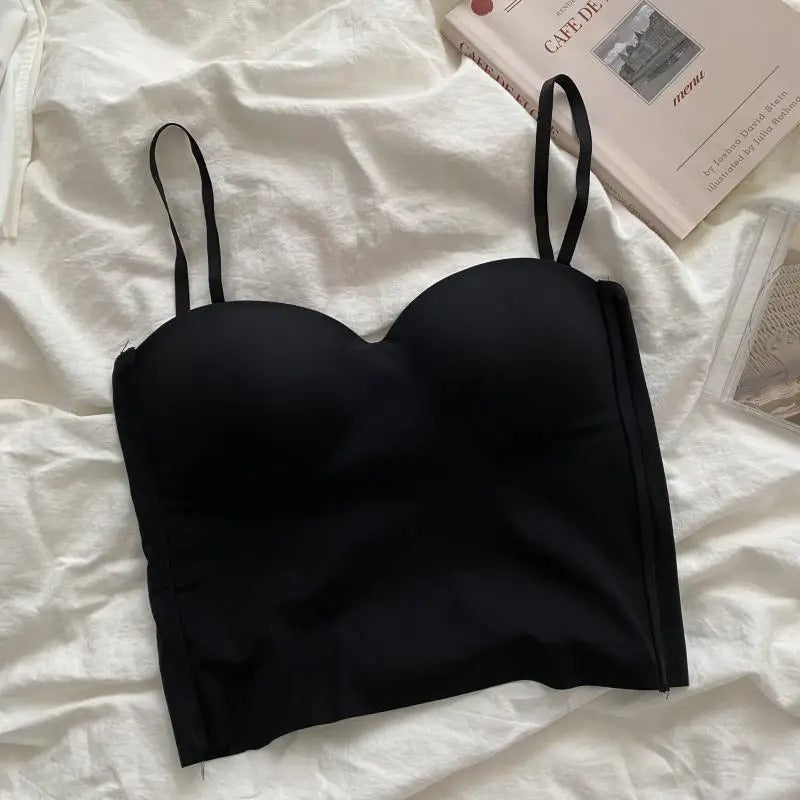 Cripes Pieces Brooklyn Débardeurs Chemises aérées avec soutien-gorge bandeau intégré pour plus de confort en été