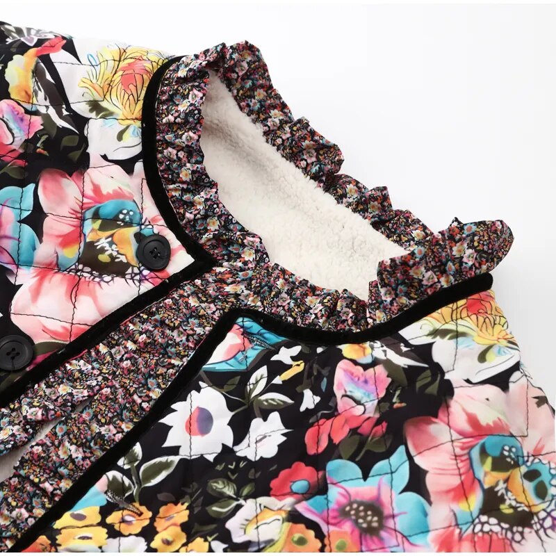 Veste à motif floral