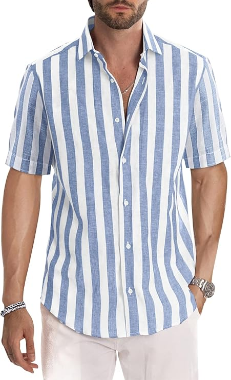 Chemise Décontractée à Manches Courtes pour Homme