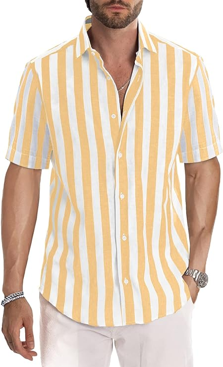 Chemise Décontractée à Manches Courtes pour Homme