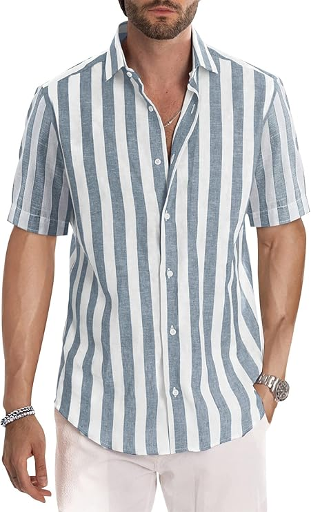 Chemise Décontractée à Manches Courtes pour Homme