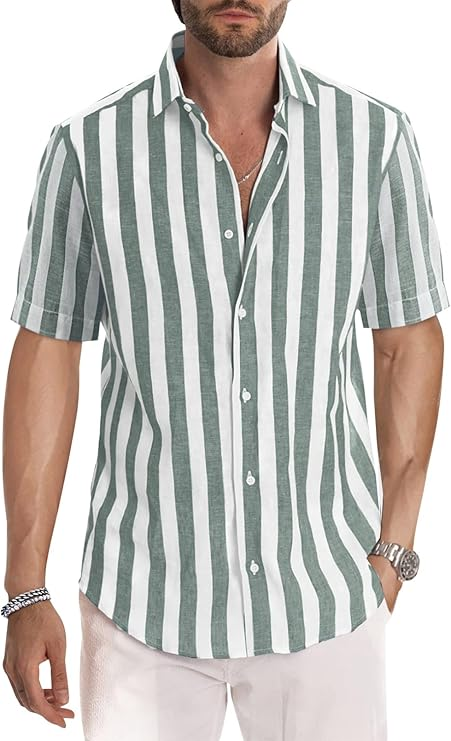 Chemise Décontractée à Manches Courtes pour Homme