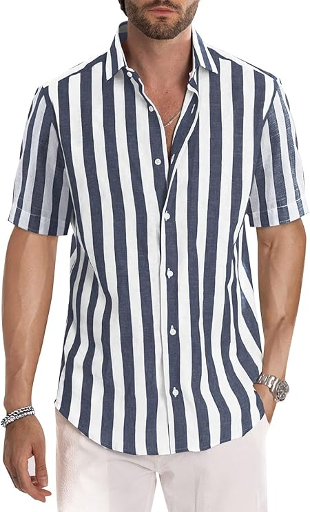 Chemise Décontractée à Manches Courtes pour Homme