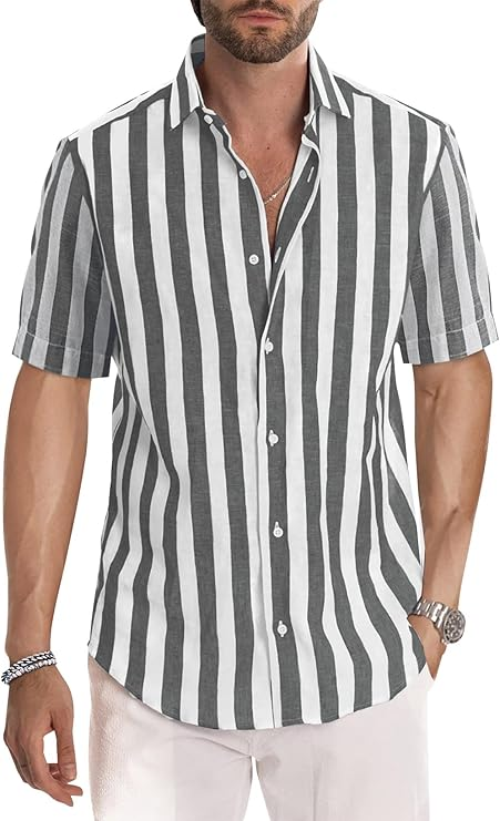 Chemise Décontractée à Manches Courtes pour Homme