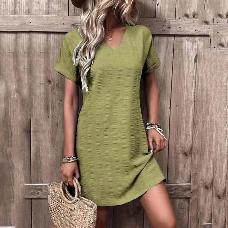 Cripes – Robe d'été vert olive