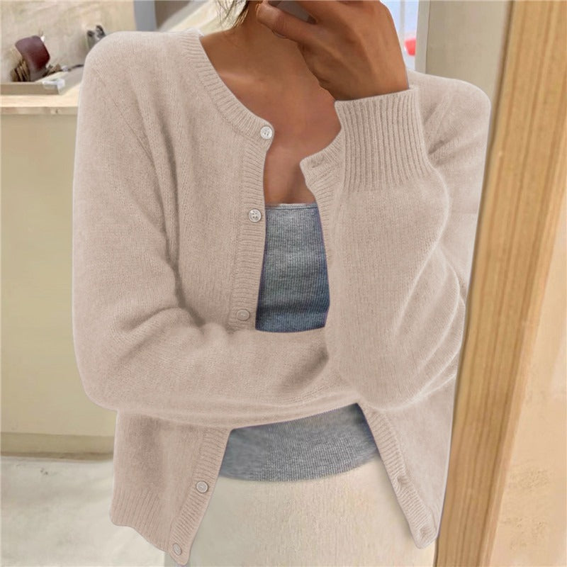 Cardigan femme en tricot simple