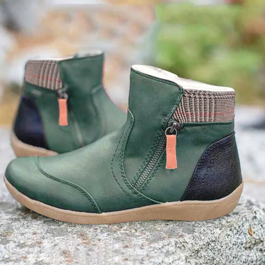 Bottes orthopédiques pour femmes avec double fermeture à glissière