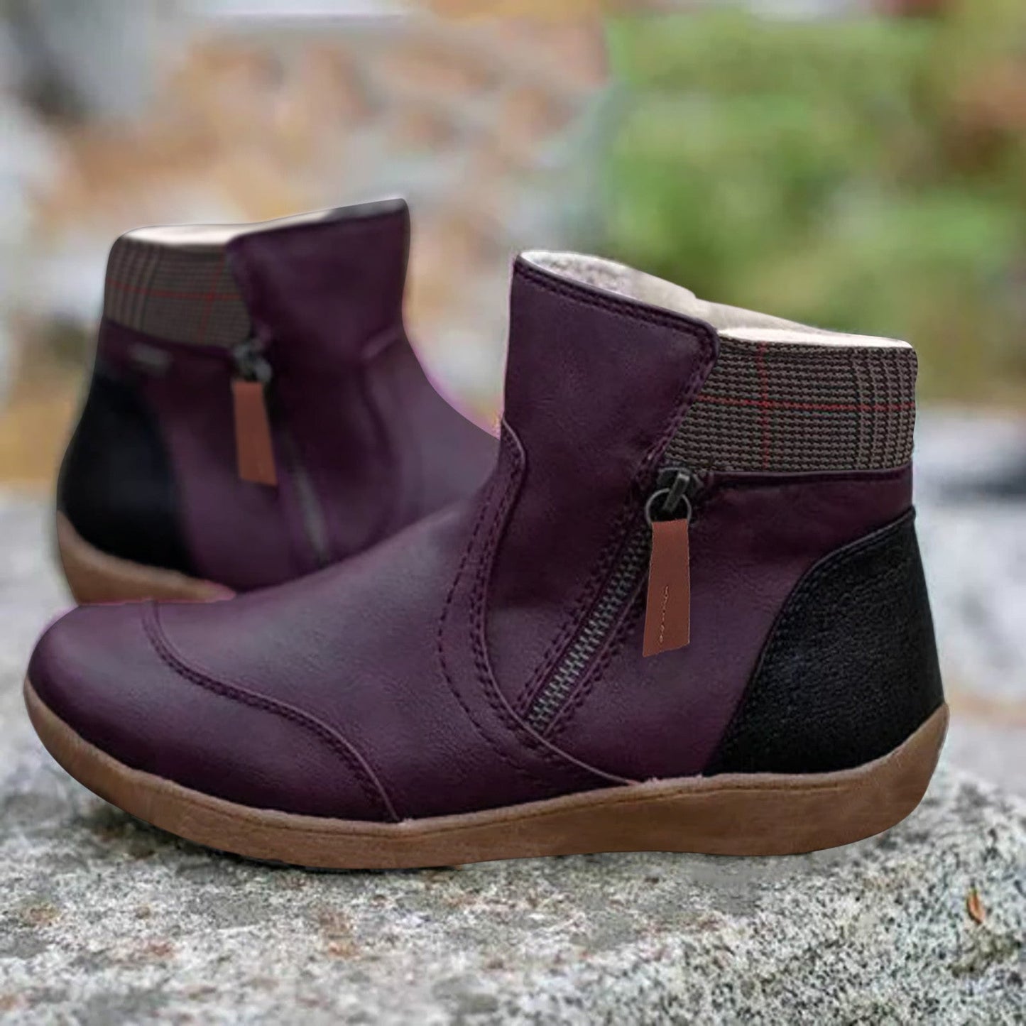 Bottes orthopédiques pour femmes avec double fermeture à glissière