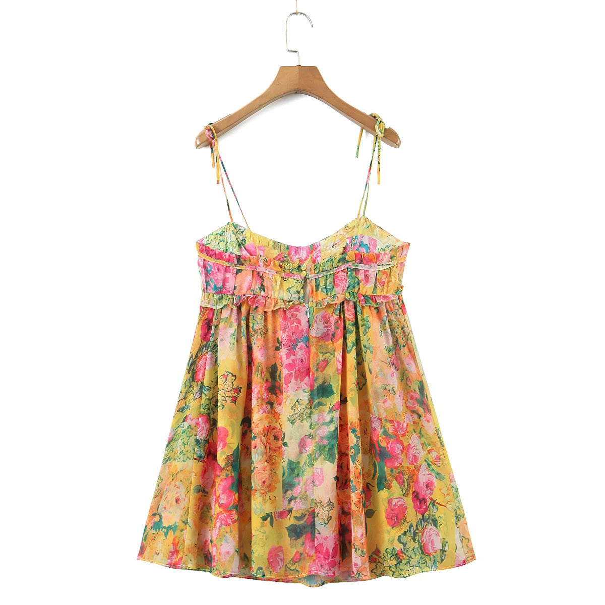 Robe camisole fluide à imprimé floral aquarelle