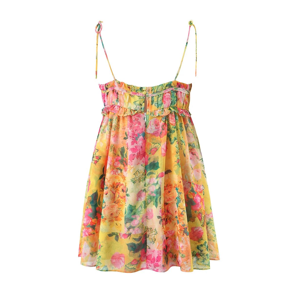 Robe camisole fluide à imprimé floral aquarelle