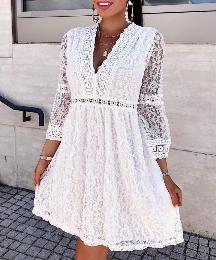 Robe chemise à lacets