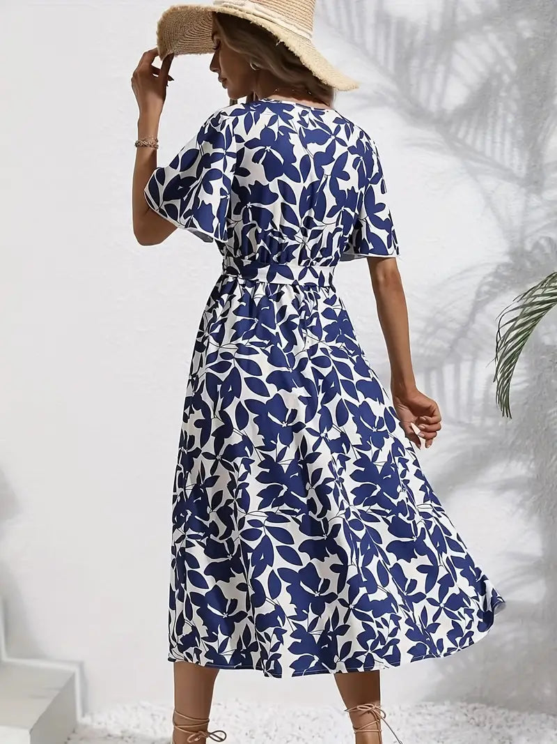 Robe au charme floral